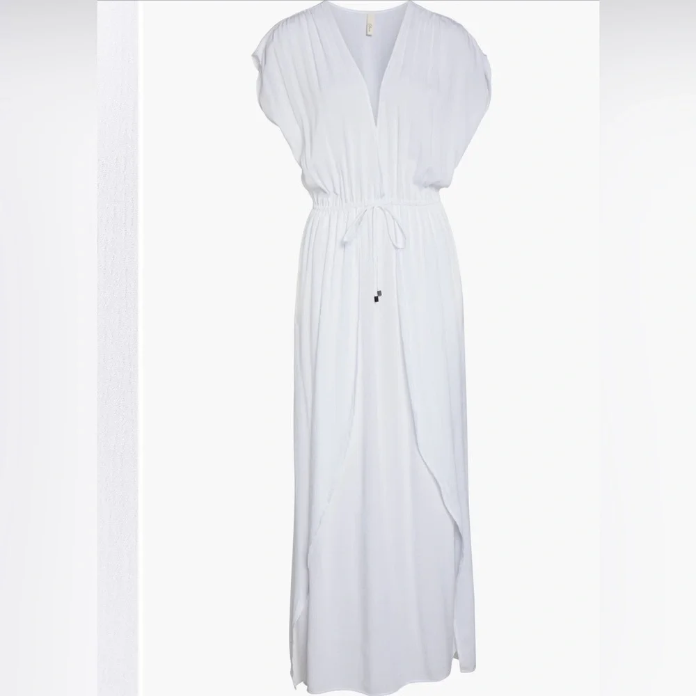 White maxi cover up